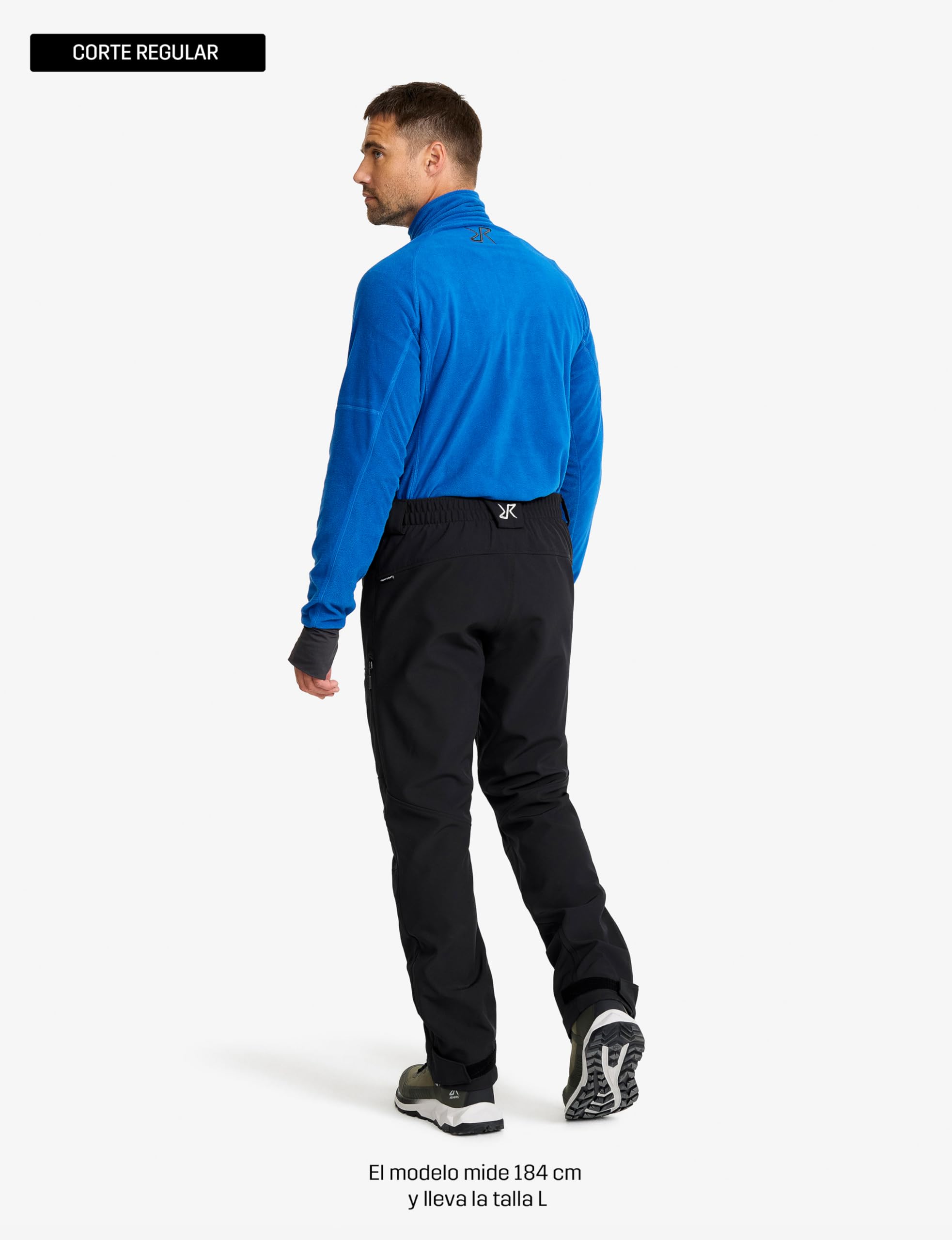 RevolutionRace Hiball Softshell Pants para Hombre, Pantalones de Exterior para Senderismo