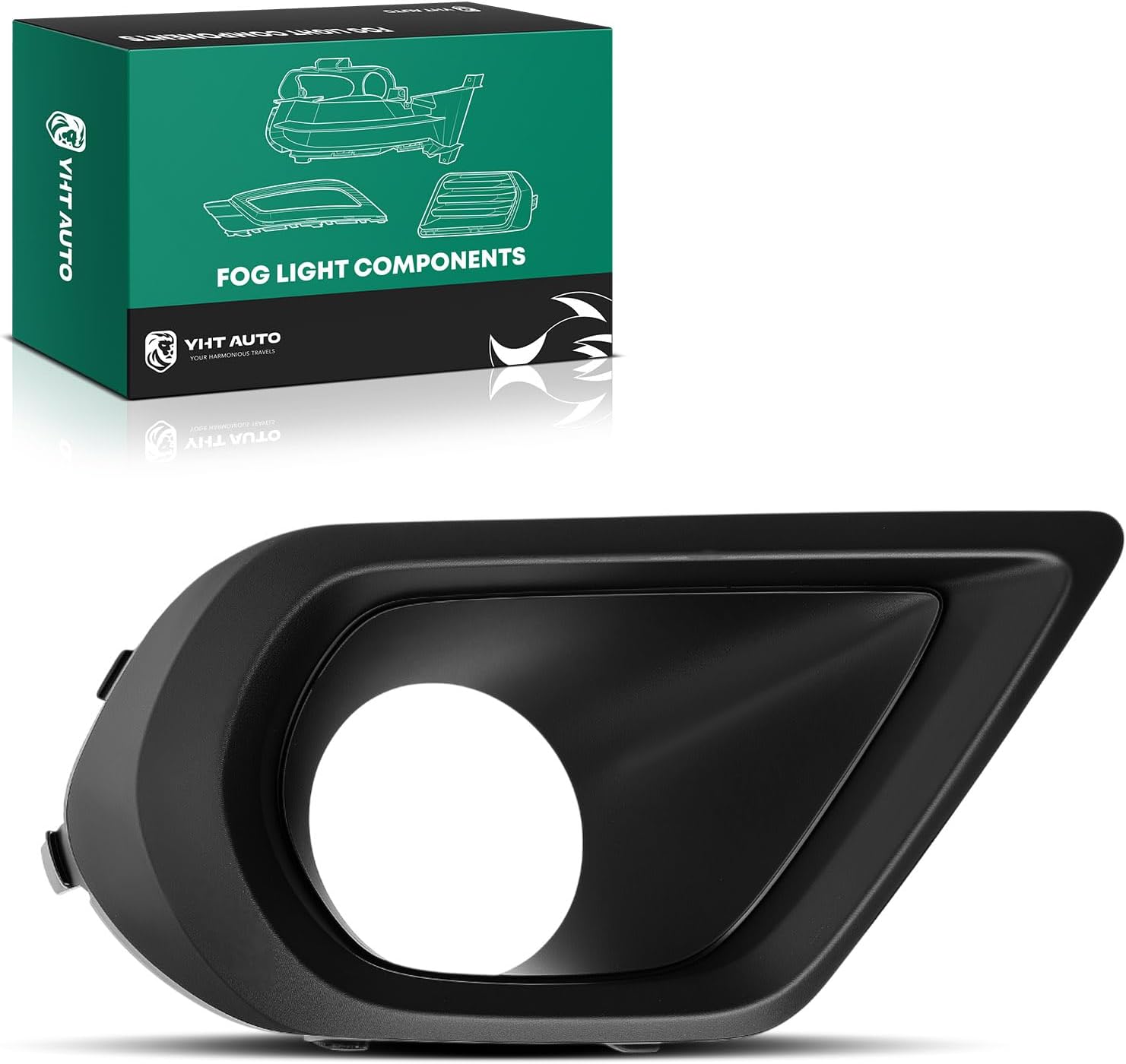 YHTAUTO Fog Light Bezel Fits Subaru Forester 2014-2016 H4 2.5L Front Bumper Fog Light Cover Trim Right Passenger Side