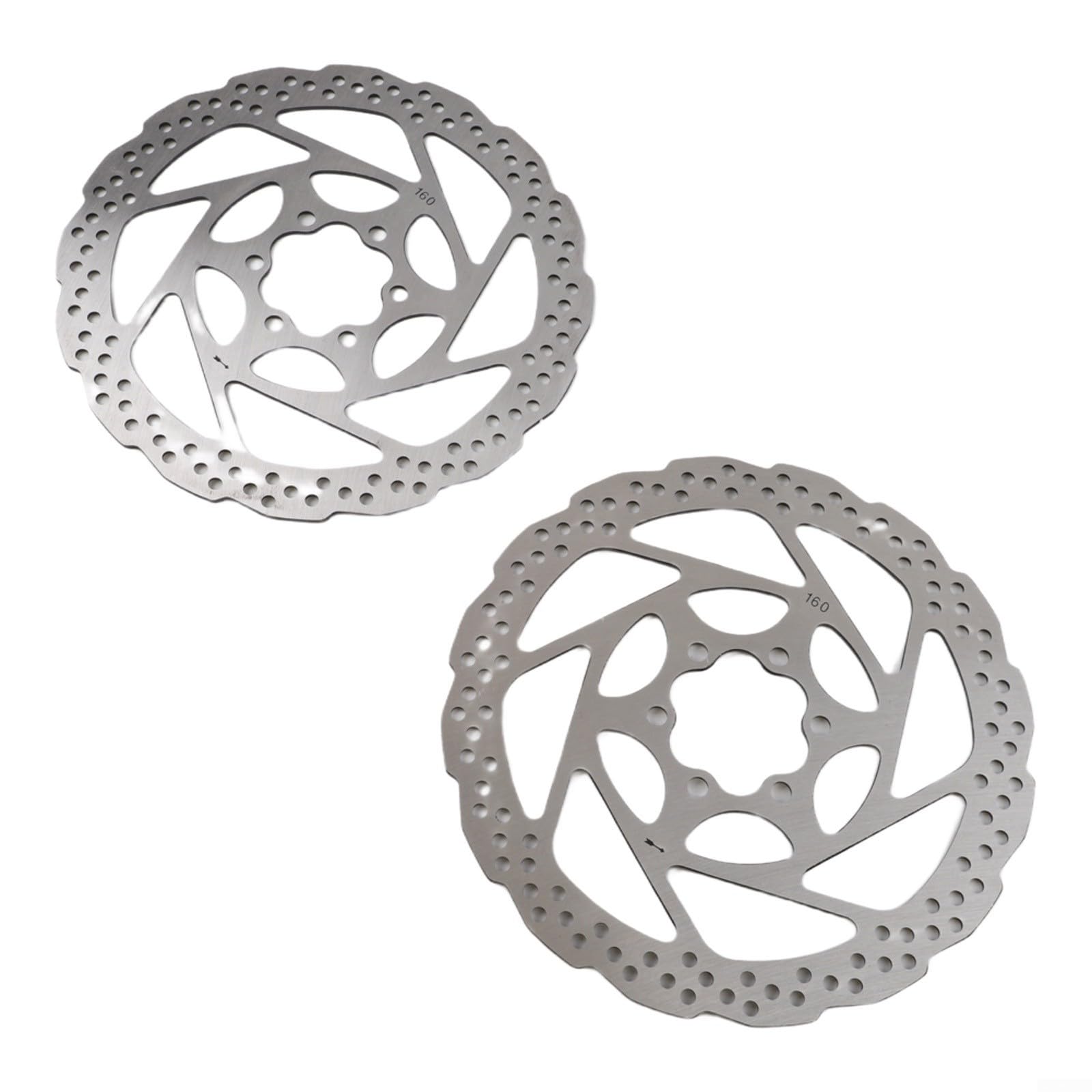 160Mm Scooter Disc Brake, 6-Hole 160Mm Scooter Brake Disc, For Kukirin G2 Fast Cooling Replacement Part(2PC White)