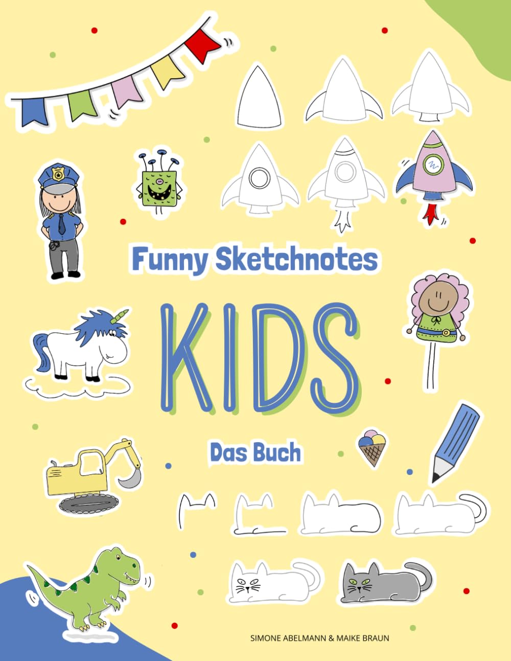 Livre sketchnote enfants pour apprendre à dessiner facilement sans modèle