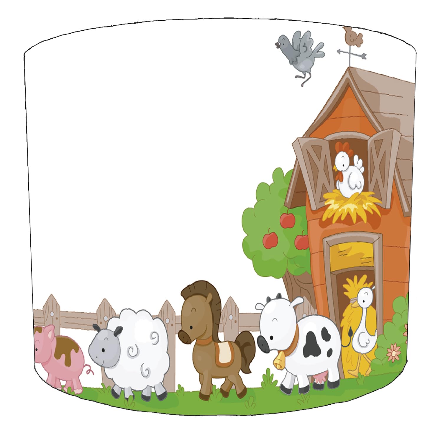 Farmyard Animals Lampshade (7) in 3 Sizes for Ceiling Light Shade Pendant or Table Lamp