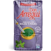 Don Arregui Yerba Mate with Boldo & Pennyroyal, 500g / 1.1 lb Traditional Argentine Loose Leaf Mate Tea