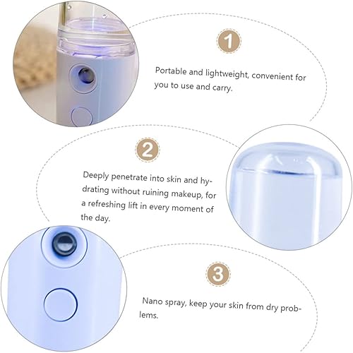 Miniatura 4 de Mikinona Humidificador portátil Difusor portátil de aceite esencial portátil Mini humidificador Rociador de niebla facial Máquina de aire Mister
