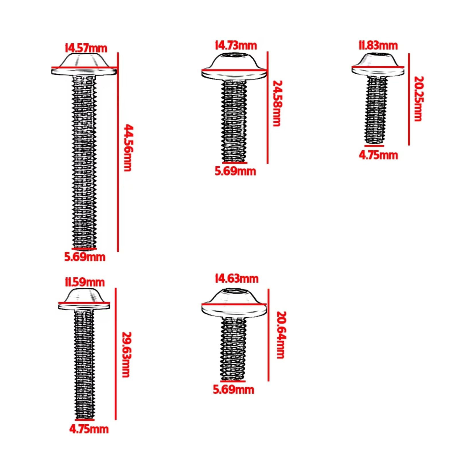 Compatibile Con Yamaha Per R15 Per R25 Per MT-07 Per MT-09 Per MT-10 Per FZ6 Moto 210 Pezzi Carenatura Completa Per Kit Di Bulloni Viti Per Carrozzeria Set Viti Moto
