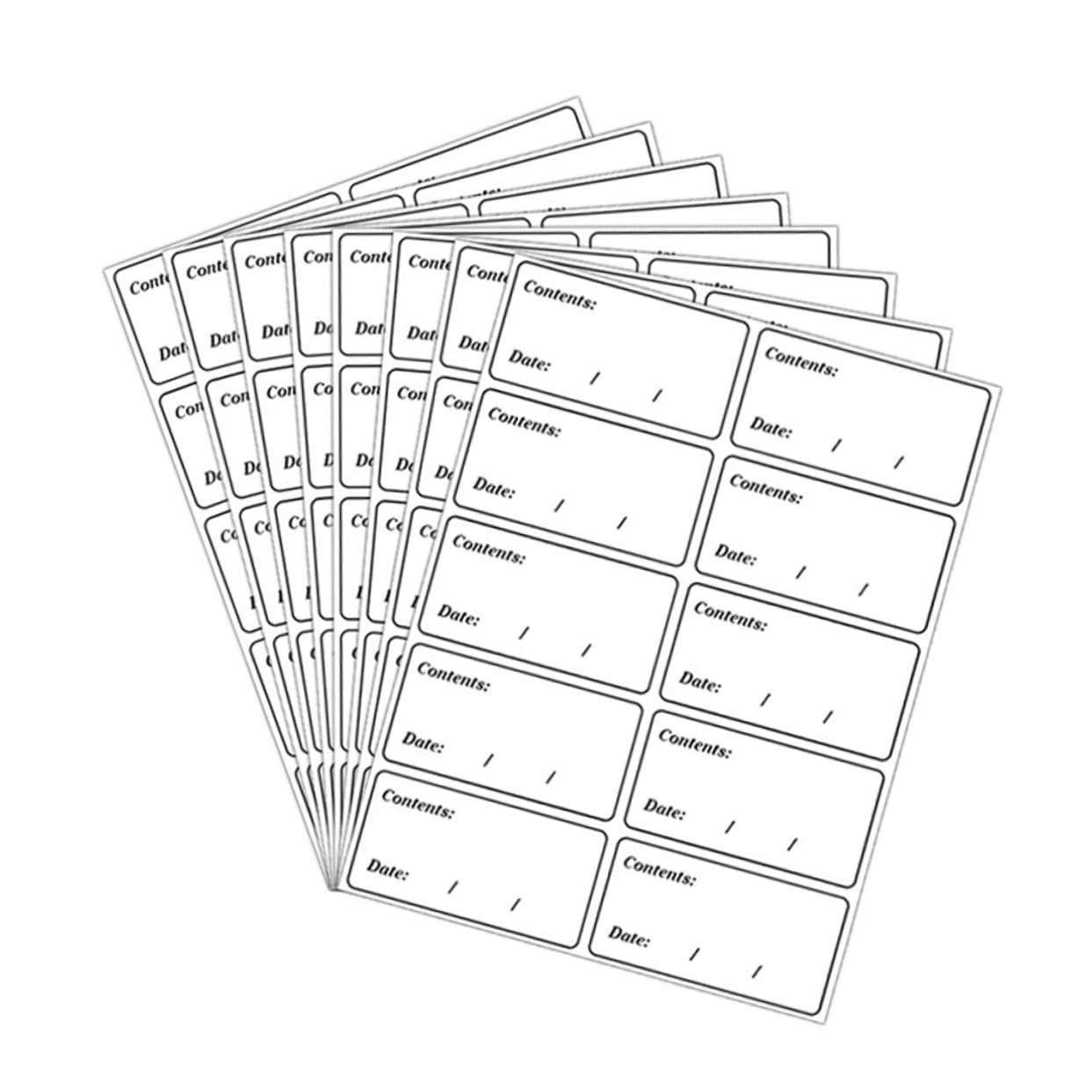 OFFSCH Freezer Labels Food Date Stickers 400 Pack Self-Adhesive Freezer Food Expiration Date Labels