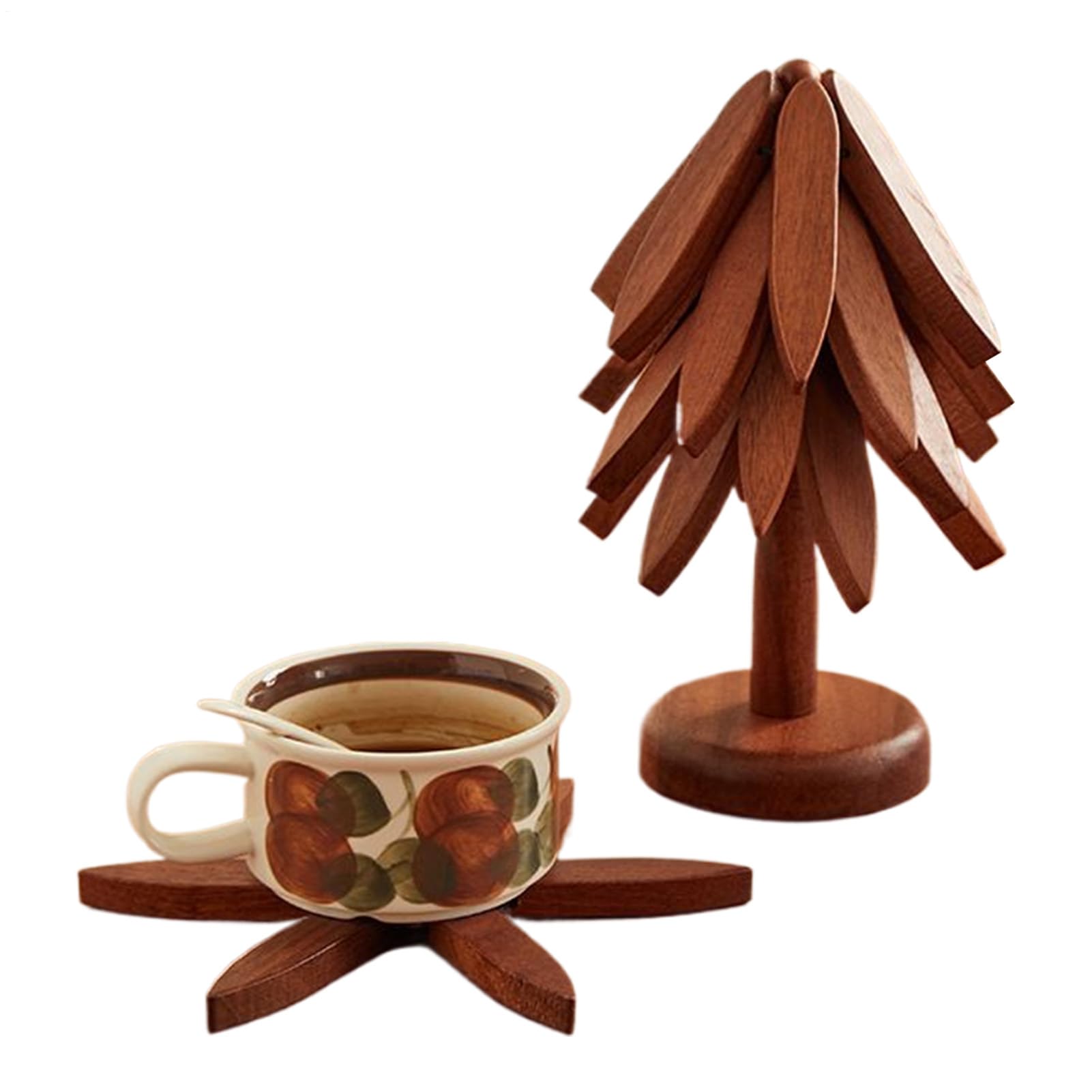 Dessous de plat en bois de Noël pour vos réunions de famille au jardin ou salon