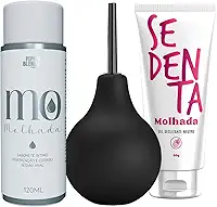 Kit Ducha Íntima Higiene Ginecológica 224ml Enema Gel Sabonete Procto Anal e Gel Deslizante Neutro