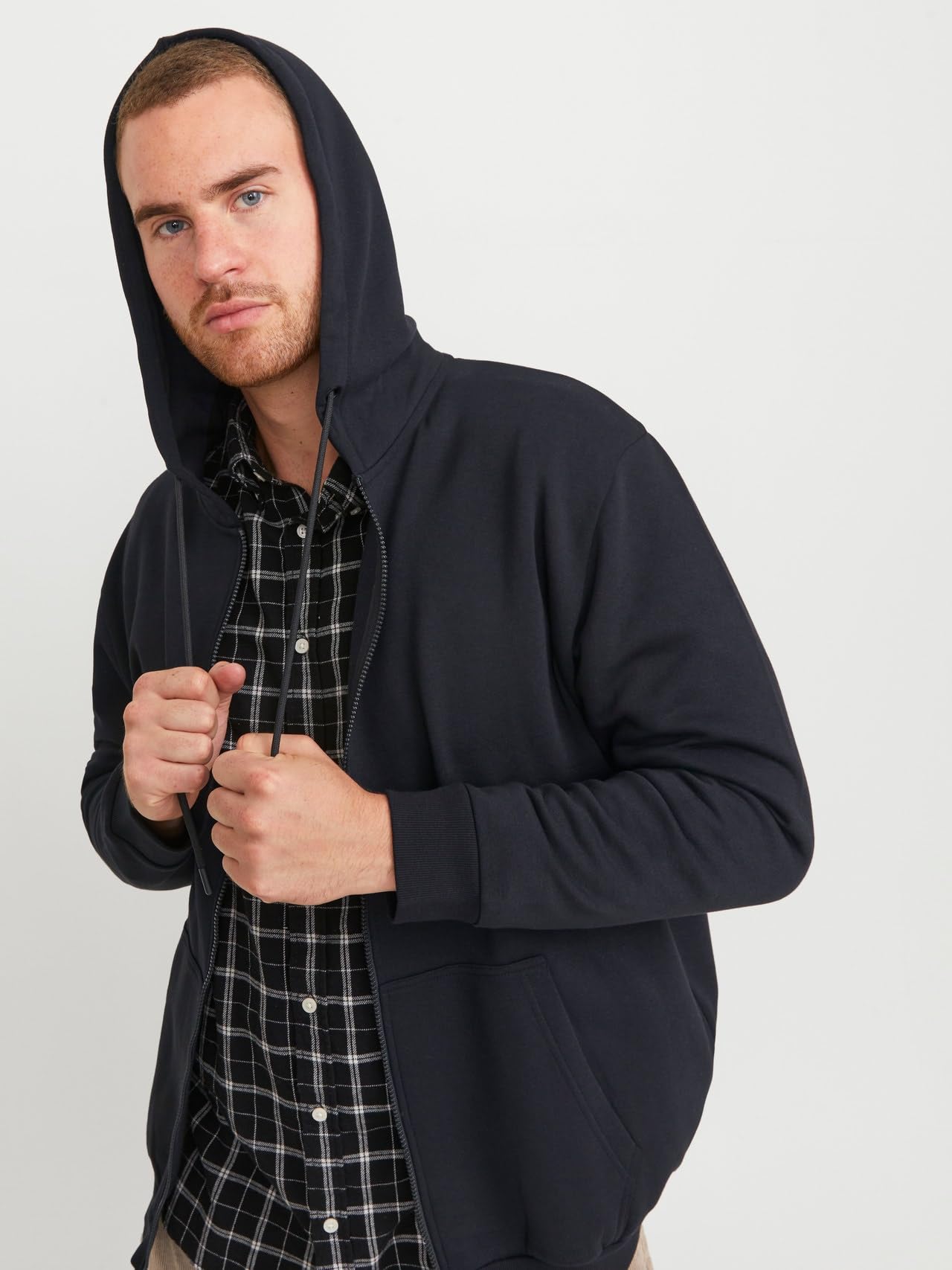 Jack & Jones Jjebradley Sweat À Capuche Zippé Noos Pls Veste Sweat-Shirt Homme