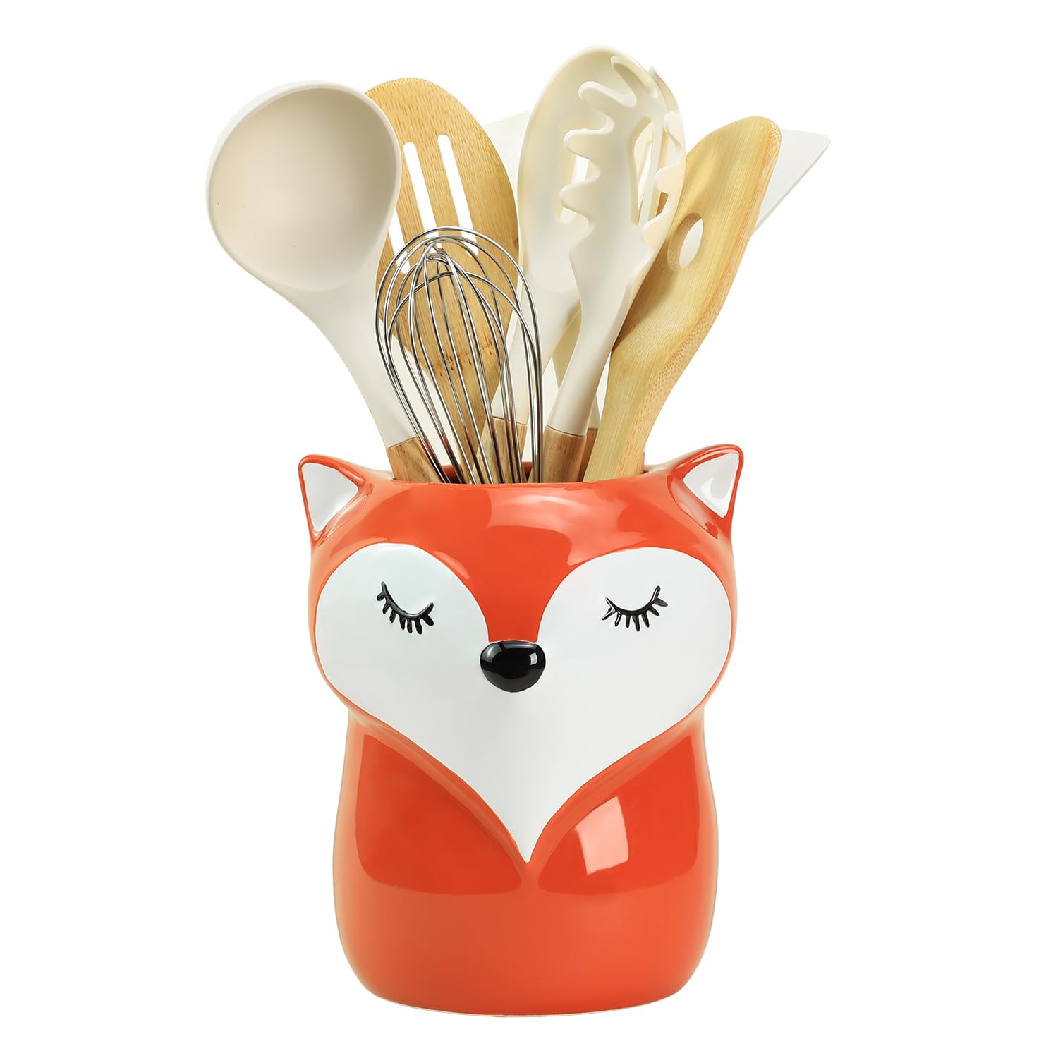 Amazon.com: Bicuzat Ceramic Fox Cartoon Animal Pattern Kitchen