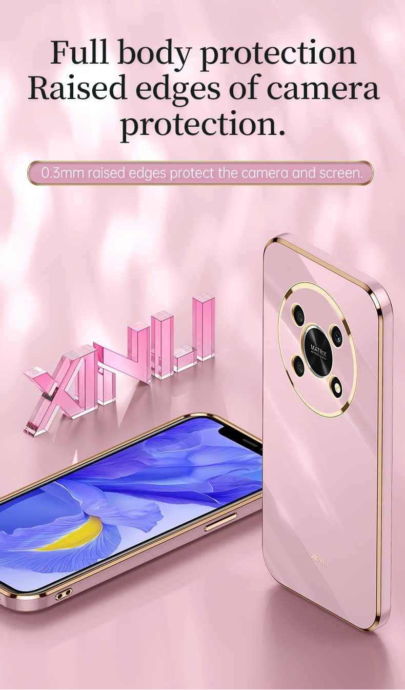 Custodia Per Huawei Honor Magic 4 Lite (Magic4 Lite) 5G/X9 - Cover TPU E PC Antiurto Con Anello Girevole 360° E Supporto, Rossa