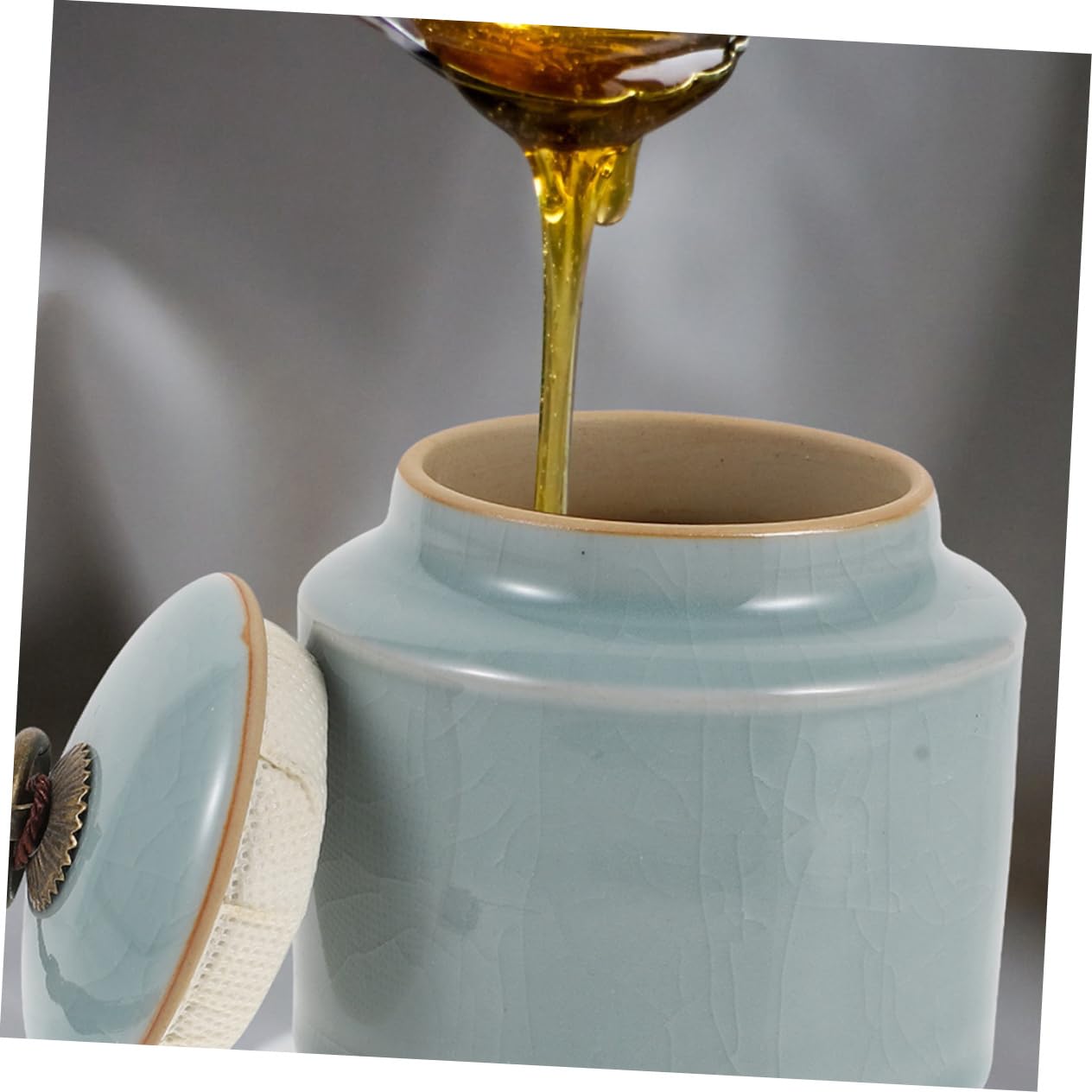Gatuida 2 Pezzi Barattoli in Ceramica Sigillati per Conservazione Alimenti Grande Capacità e Protetti Dall’umidità, e Tè in Caffè e Negozi
