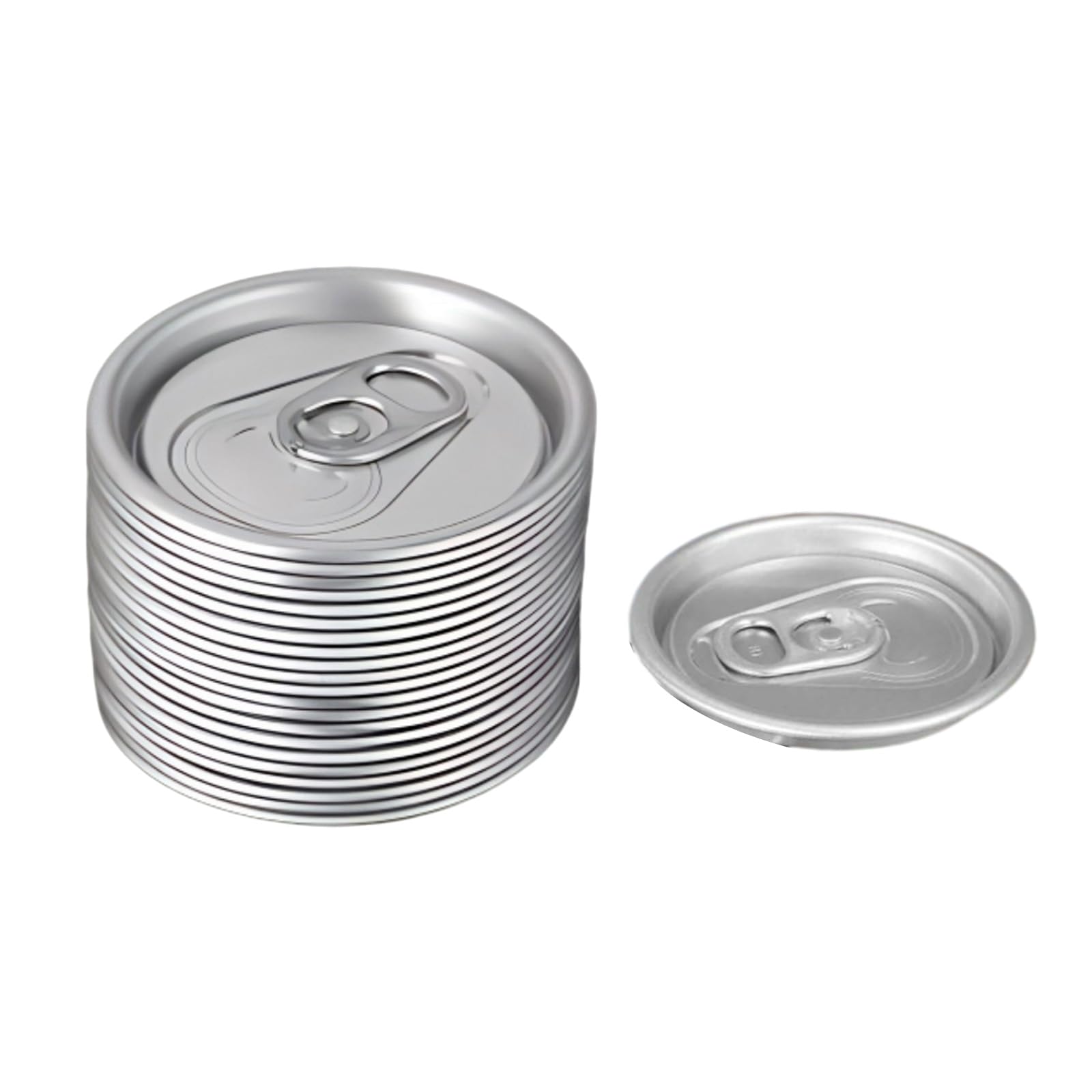 Sturdy Aluminum Can Lid Set of 20 with Smooth Brims Design Household Bottle Accessories for Safe Easy Handling Household Bottles Accessories