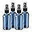 Wedama 2 oz Mini Glass Spray Bottles, Empty Small Spray Bottles with Funnel Dropper, Fine Mist for Hair, Travel, Plants, Cleaning Solutions and Skin Care (4 Pack Indigo Blue)