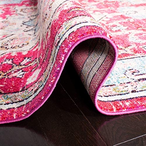 image for Safavieh Madison Collection MAD473A Boho Chic Medallion Distressed Are