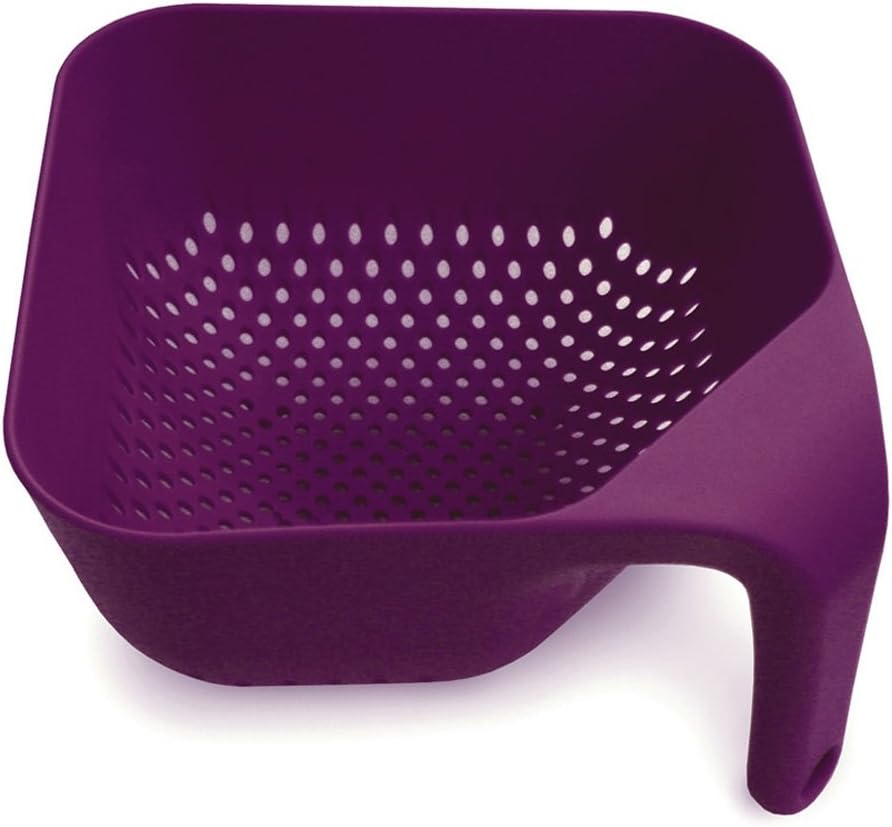 Joseph Joseph Medium Square Colander, Eggplant Strainers