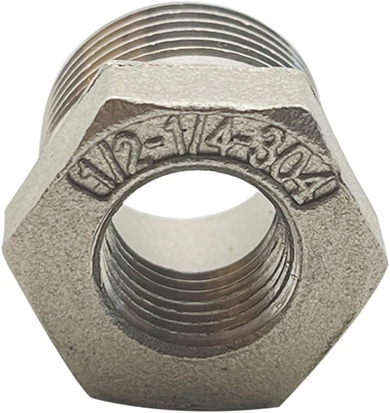 Craft stainless steel reducer 1/2 to 1/4 inch hexagonal thread quick connect fittings(1/2-3/4)