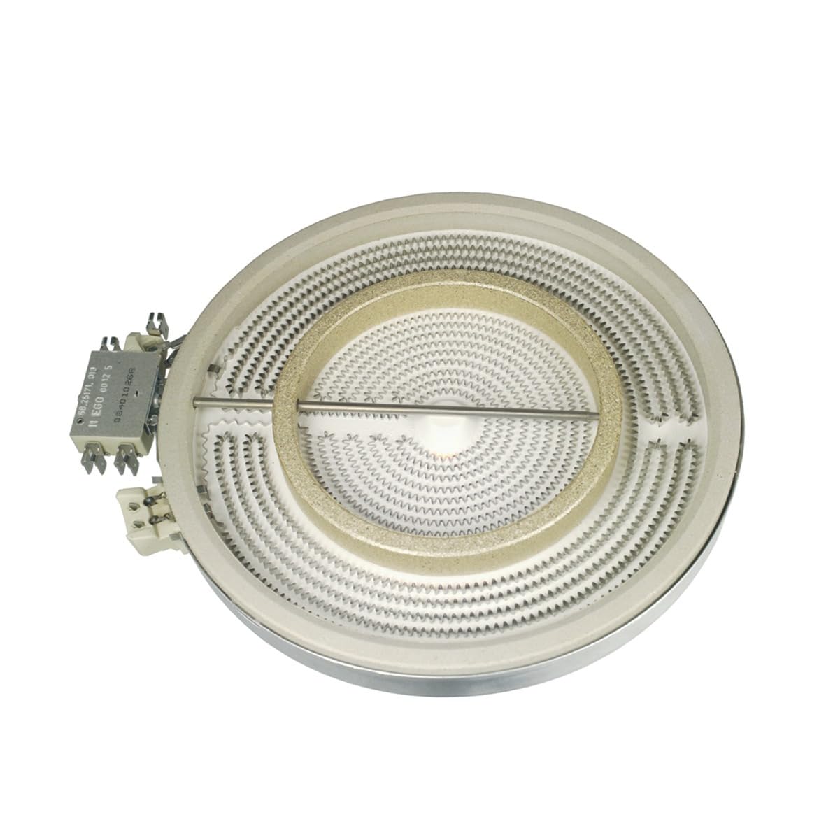 E.G.O. Strahlheizkörper Zweikreis Glaskeramikkochfeld 2200/750W Ø210/125mm Ego 1051213034 HiLight-Heizkörper passend Bosch Siemens 00356260 Constructa Neff Balay Lynx Pitsos Küppersbusch hsn nkt