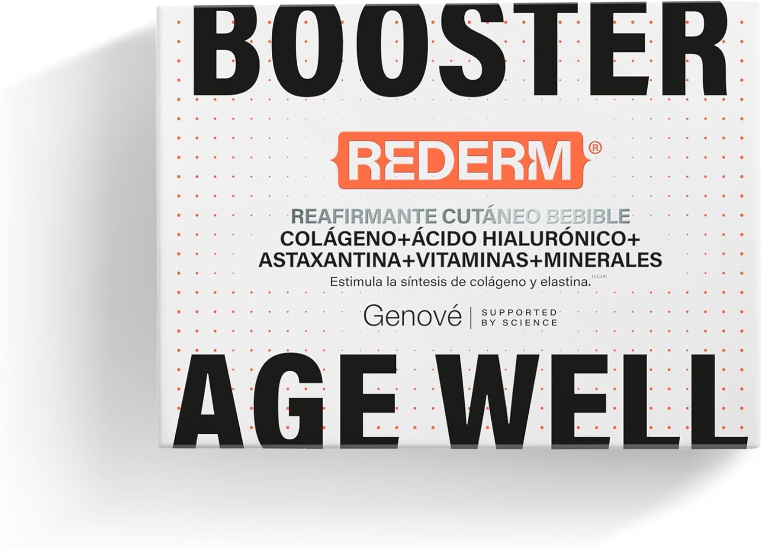 Fluidbase Rederm | Colágeno Bebible | Antiaging | Combate el Envejecimiento Cutaneo | Estimula la Síntesis de colágeno y elastina | 20 sobres