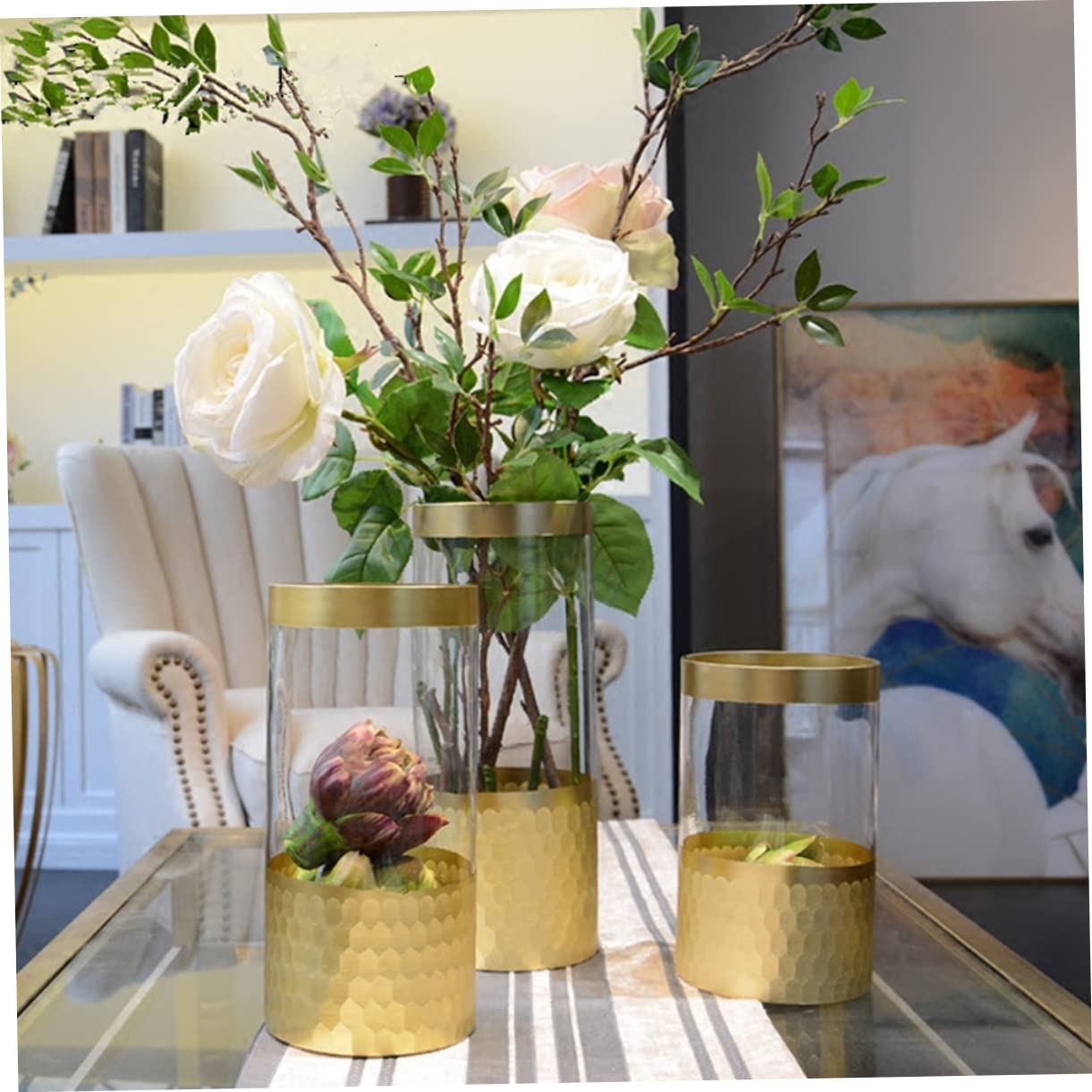 Vase Transparent en Verre pour Culture Hydroponique, Modèle 1 Pièce