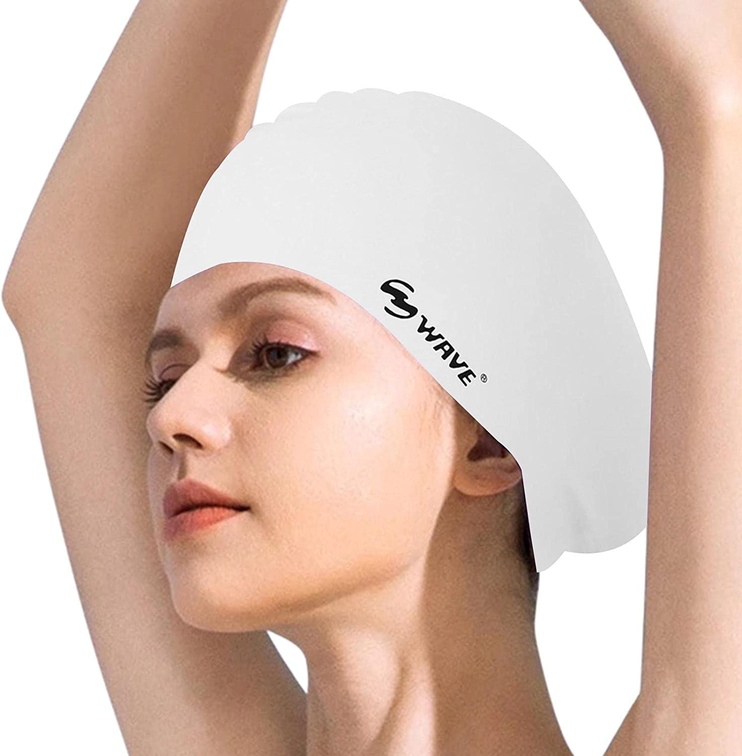 Amazon | スイムキャップ 耳保護 水泳キャップ レディース