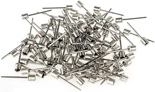 Paquete de 100 agujas de bomba de baloncesto, bombas de bola, agujas de inflado, agujas de bomba de aire para pelotas deportivas