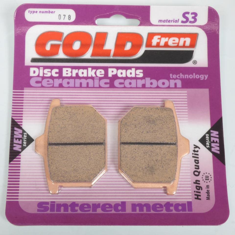 Plaquette de frein Gold Fren pour Honda 750 Cb F compatible types AVG AVD ARG