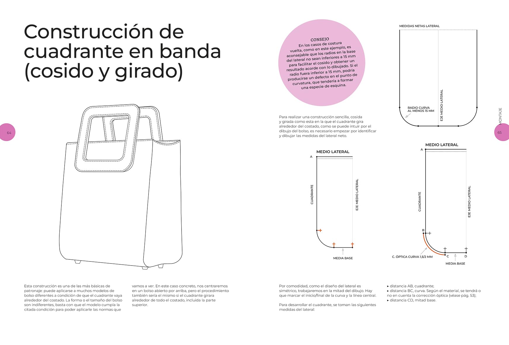 Diseño de bolsos. Modelos, patrones y técnicas de construcción y montaje