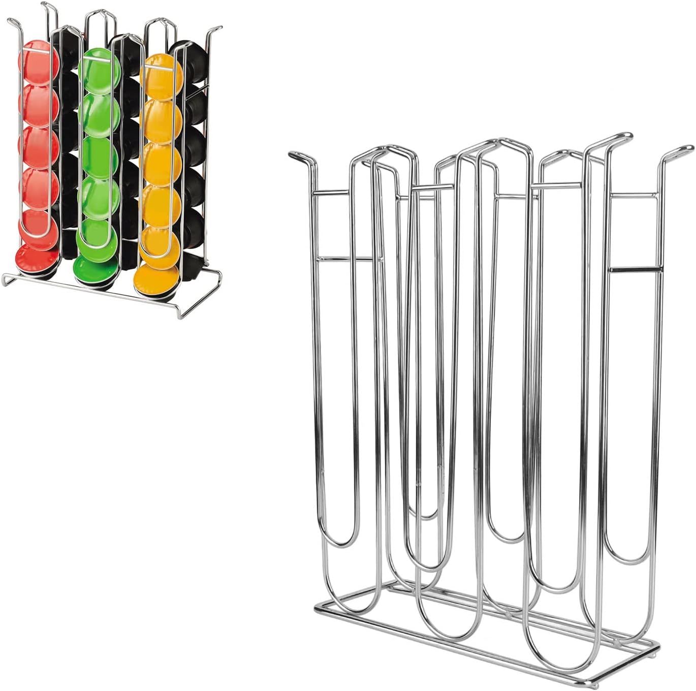 Topyond Coffee Pod Holder, K Cup Holder for Counter, Coffee Pod Organizer, Space-Saving Storage Rack for K-Cups, Holds up to 36 Capsules, for Home and Office Use