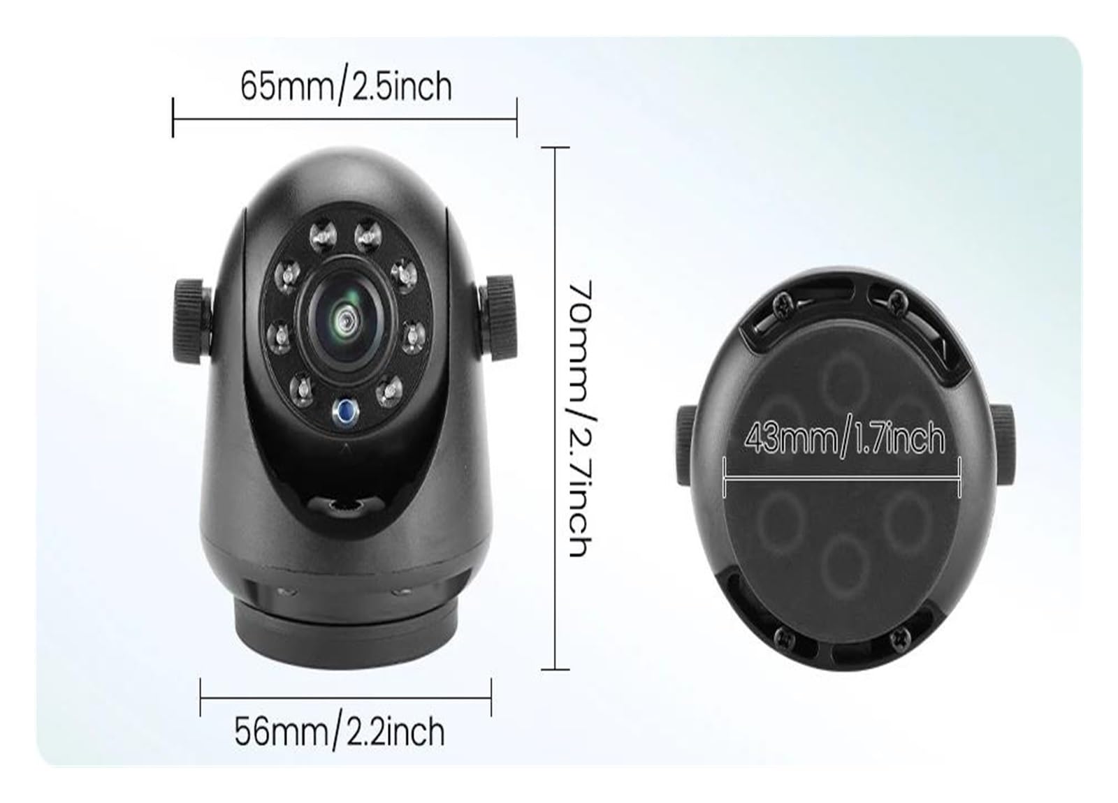 Cámara de marcha atrás para remolque, caravana, camión, para iPhone, Android, GreenYi 5G, WiFi, enganche magnético, cámara de visión trasera inalámbrica, recargable por la noche