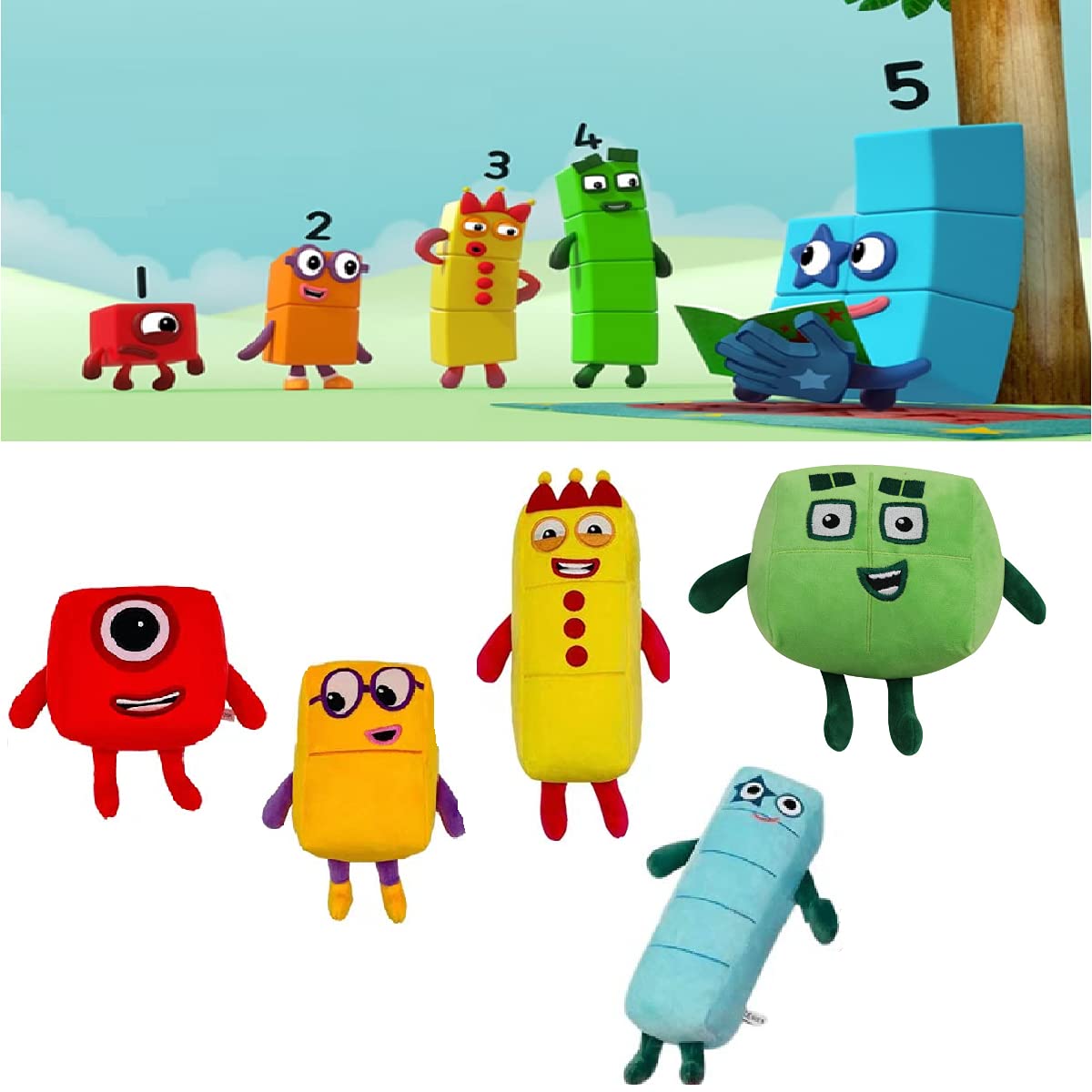 Buy DGTJSHIBA 5pcs/set Numberblocks Plush toys, Numberblocks Plush Doll