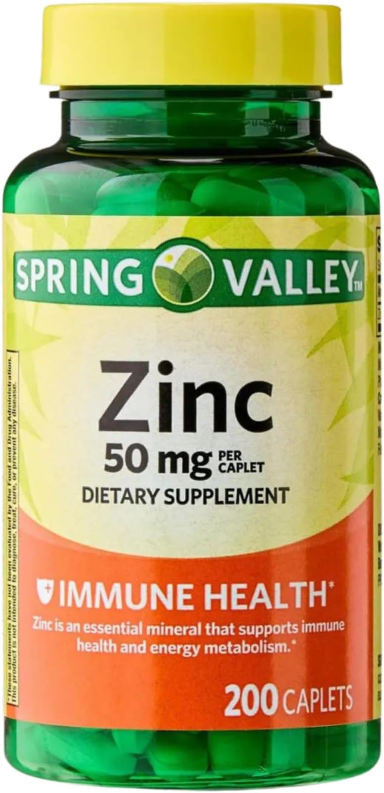 Zinc 50mg – 200 Caplets, High Potency Zinc Vegetarian, Daily Supplement for Men and Women, Gluten Free Mineral Support (Pack of 1)