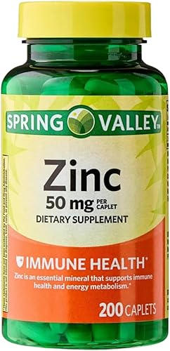Zinc 50mg – 200 comprimidos, zinc vegetariano de alta potencia, suplemento diario para hombres y mujeres, soporte mineral sin gluten (paquete de 1)