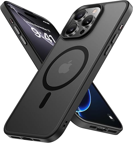 Miniatura 639 de Miracase - Funda magnética para iPhone 13 de 6.1 pulgadas (compatible con MagSafe) (con 2 protectores de pantalla), protección de grado militar