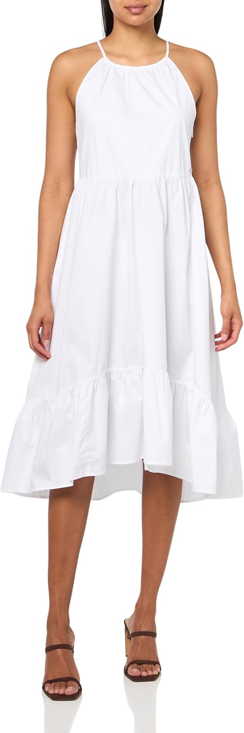 Armani Exchange Women's Poplin High Low Dress