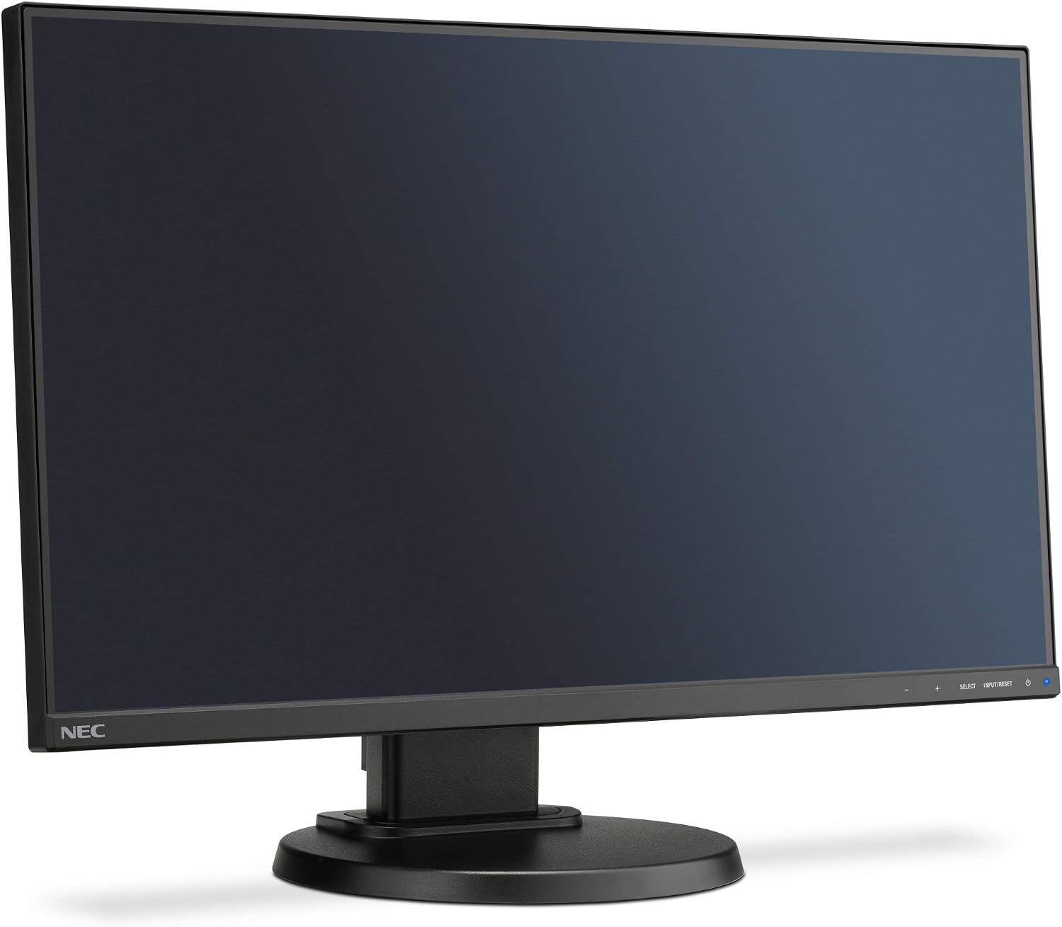NEC MultiSync E241N monitor in landscape orientation, front view with stand.