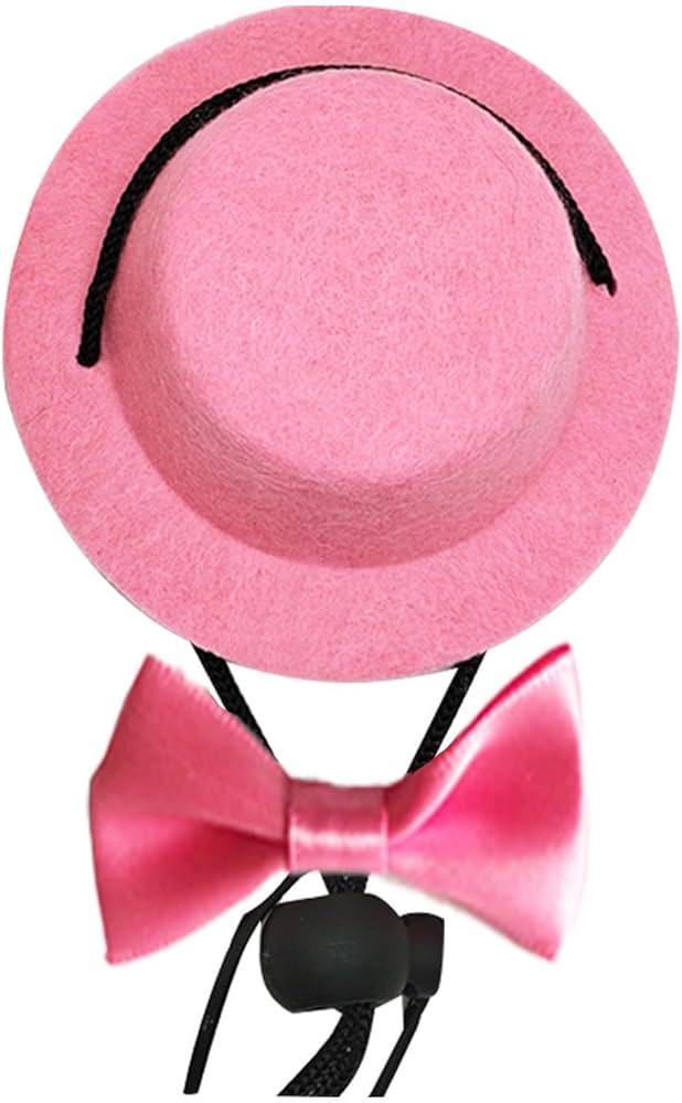 【新品】Emelald Blue　ピンク　兎毛帽子 リボン付 新品】Emelald Blue ピンク 兎毛帽子 リボン付