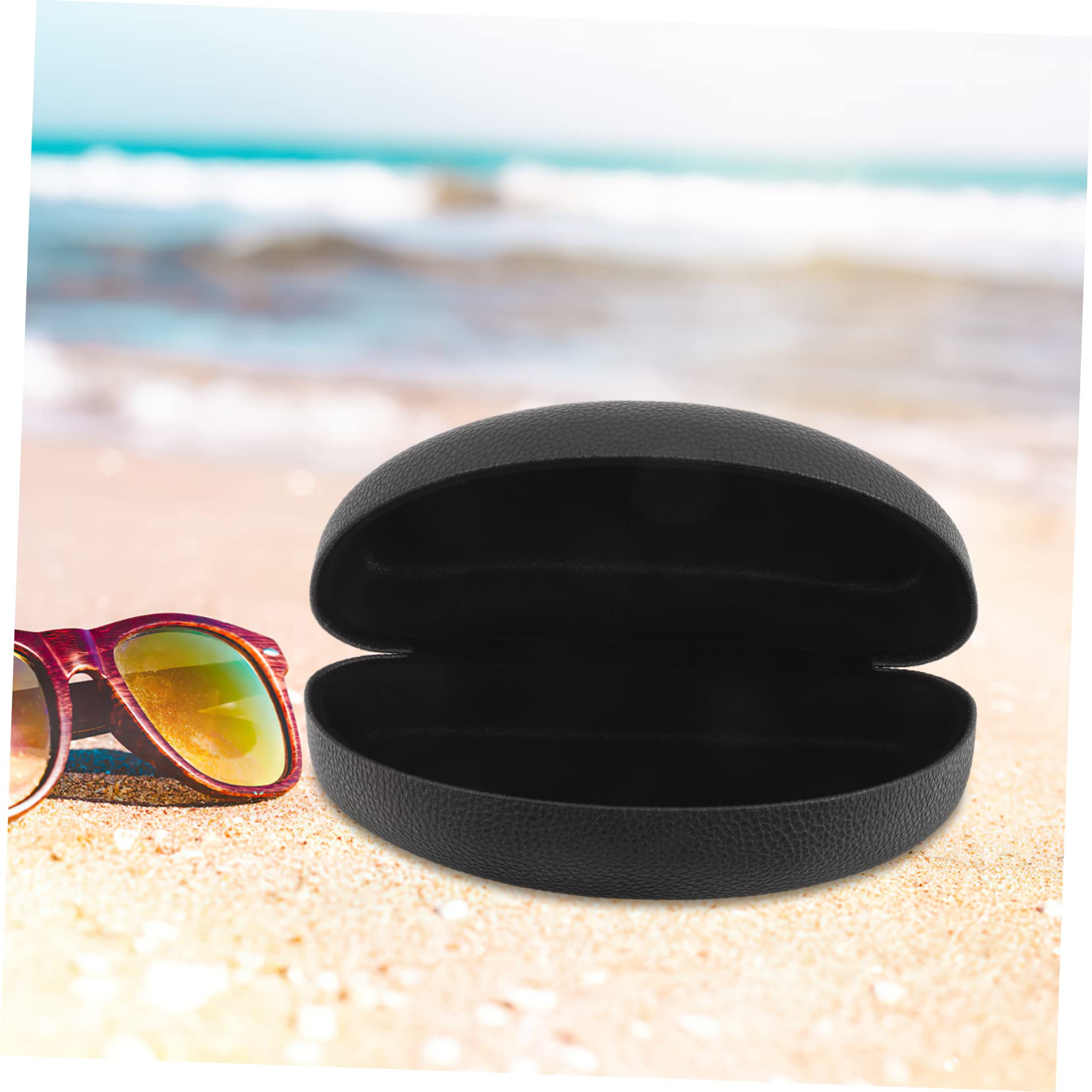 BESTYASH 1set Custodia Per Occhiali Da Sole Piadine Esterno Easy Unique Etui Di Grandi Dimensioni Custodia Rigida Per Occhiali Da Sole Custodia Per Occhiali in Pelle Fodera in Pvc