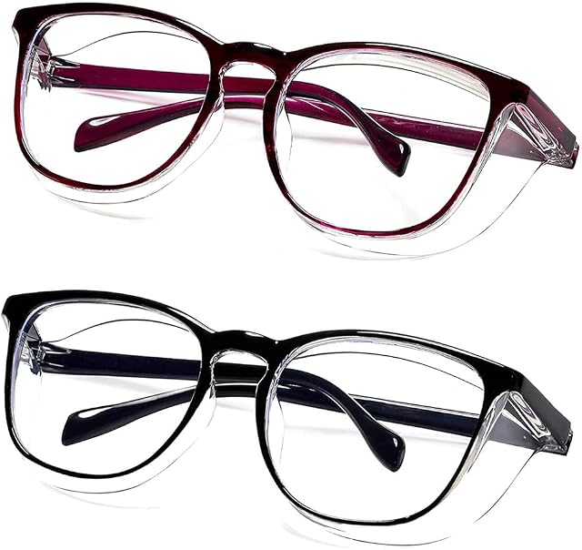 Safety Lunettes Anti-Fog pour les hommes et les femmes, lunettes de sécurité Anti-Blue Ray.