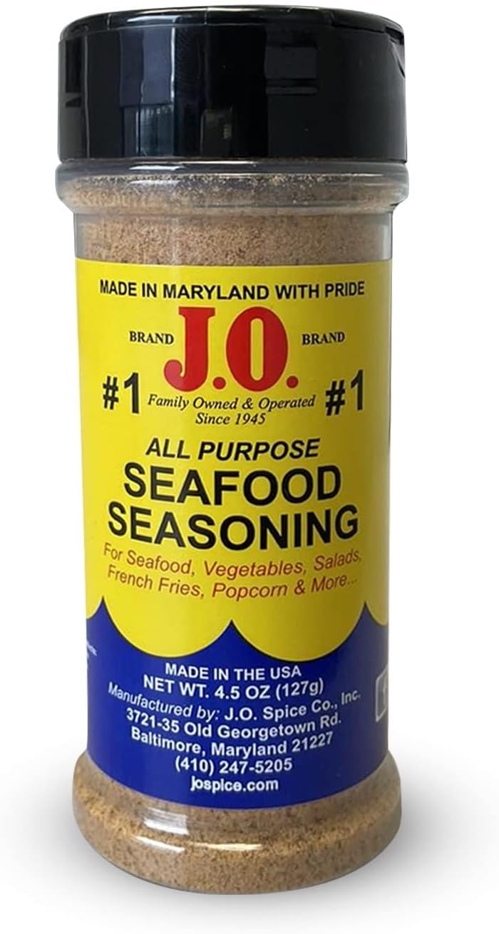 J.O. Spice #1 Seafood seasoning Maryland USA j o 4.5 oz bt