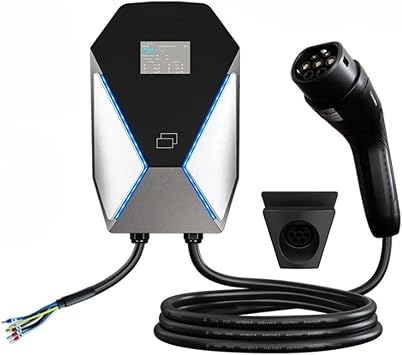 EV Charger 22KW 11KW 7KW TYPE 2 5M Wall-mounted Charging Station Wallbox EVSE Compatible With BMW Mercedes EQA EQB22 KW