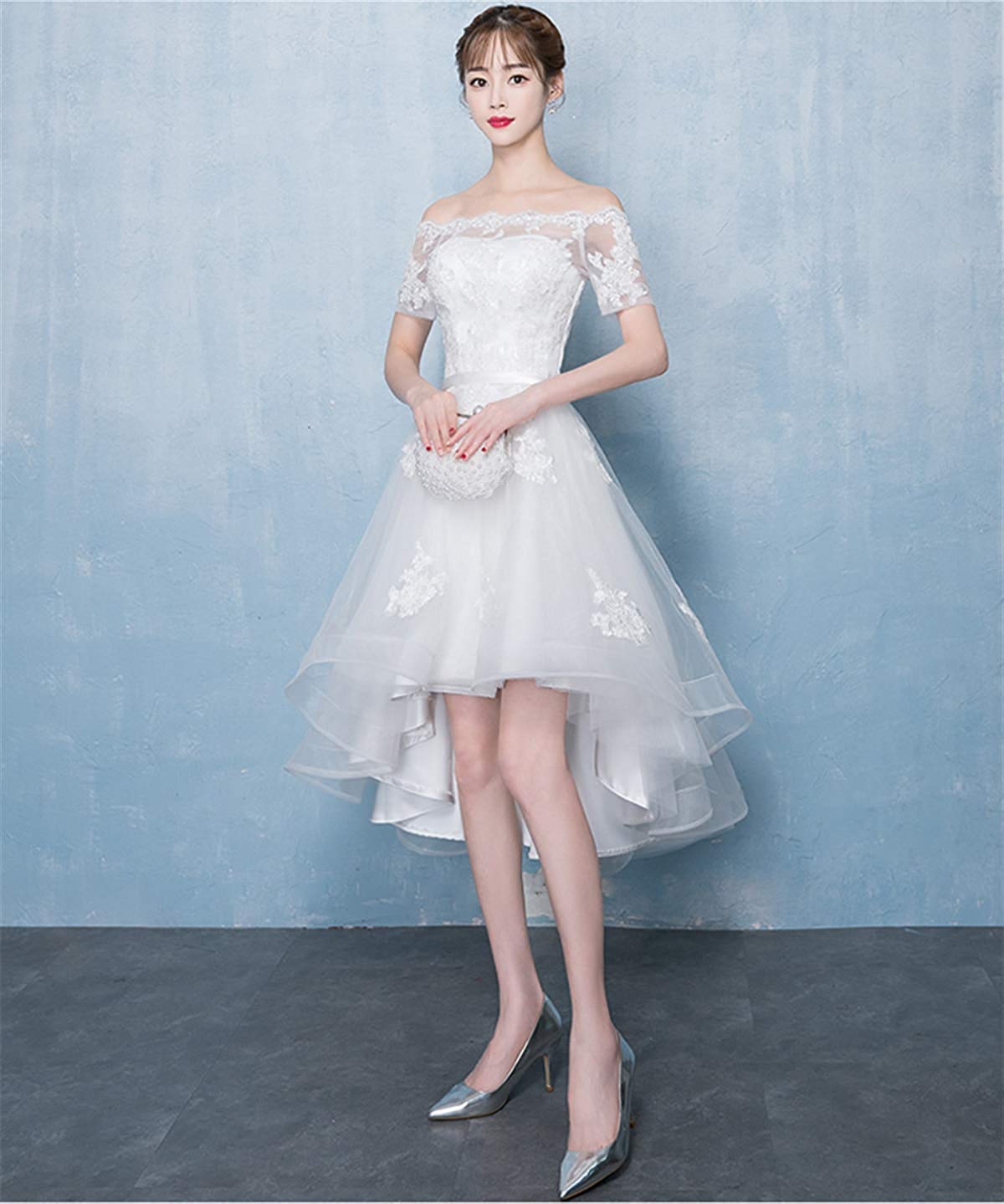 Komaruko s Hanawa-kun Wedding Dress Rady Swan-Piece Dress with Embroidered 914 - Picture 9 of 9