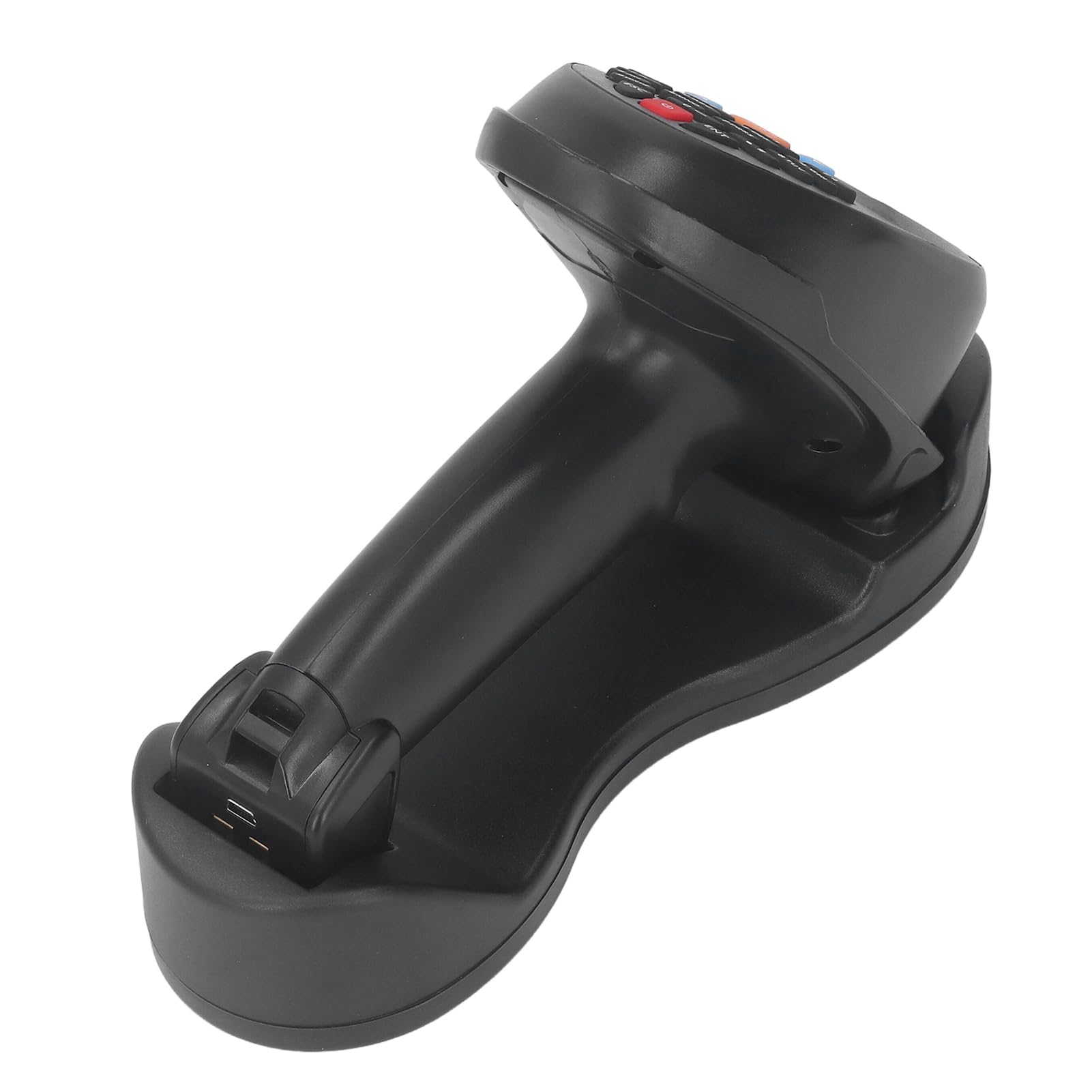 Lettore di Codici a Barre Lettore di Codici a Barre CCD Wireless a Luce Rossa da 2,4 GHz Display da 2,2 Pollici Raccoglitore Dati Lettore di Codici a Barre Base di Ricarica