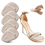 Riootlnm Metatarsal Pads, Ball of Foot Cushions, Heel Pads Inserts for Too Big Shoe, Reduce Foot Pain, No Slip Heel Grips Liners Pads for Loose Shoe, Blisters (2pairsbeige)