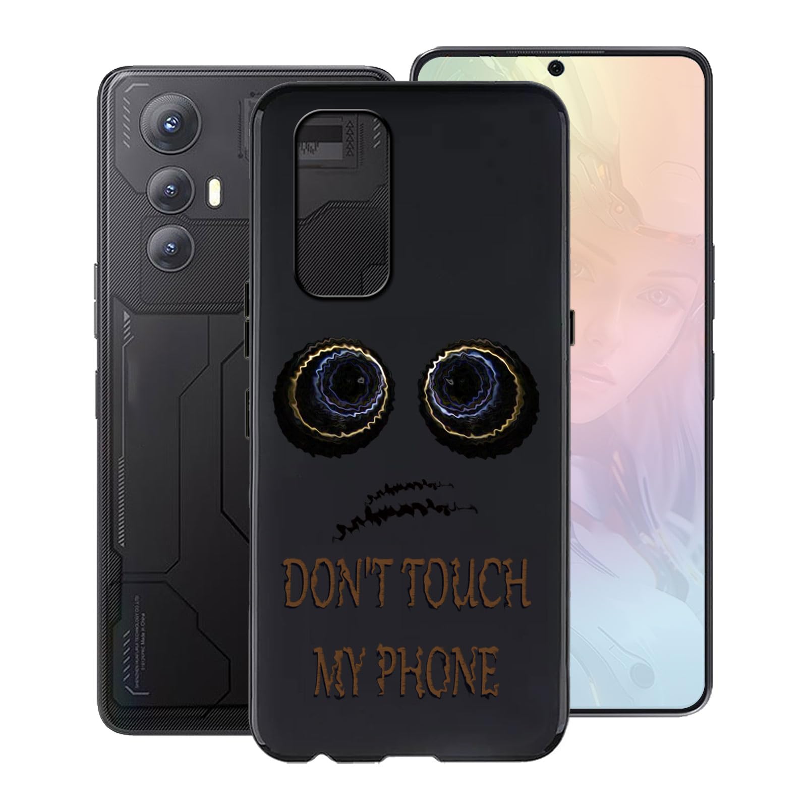 LCEHTOGYE Cover per Cubot Max 5 + Pellicola Protettiva in Vetro Temperato,Nero Custodie Morbido Silicone Case Ultra Sottile TPU Custodia per Cubot Max 5 (6,95) - LH31
