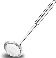 Vista 10 de Anaeat Cuchara Espumadora de Grasa de Acero Inoxidable de 4.7" - Espumadora Profesional de Malla Fina para Cocina y Espumadora de Olla Caliente