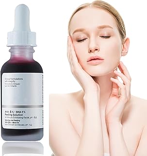 AHA 5% + BHA 1% - Dark Spot Remover for Face - AHA Serum for hydrated - BHA Serum for Face - to Plump and Smooth Skin - Exfoliating Surface Skin And Reduces Fine Lines (32ML)