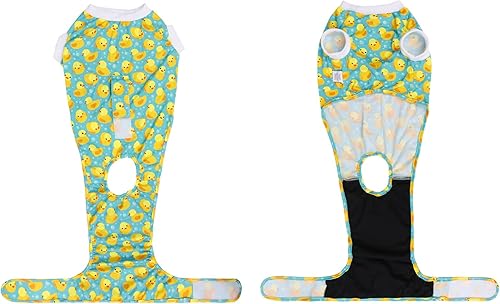 Miniatura 4 de CuteBone Traje de recuperación de cirugía para perros, enterizo quirúrgico para gatos, trajes de cuerpo femenino, trajes de cuerpo masculino para