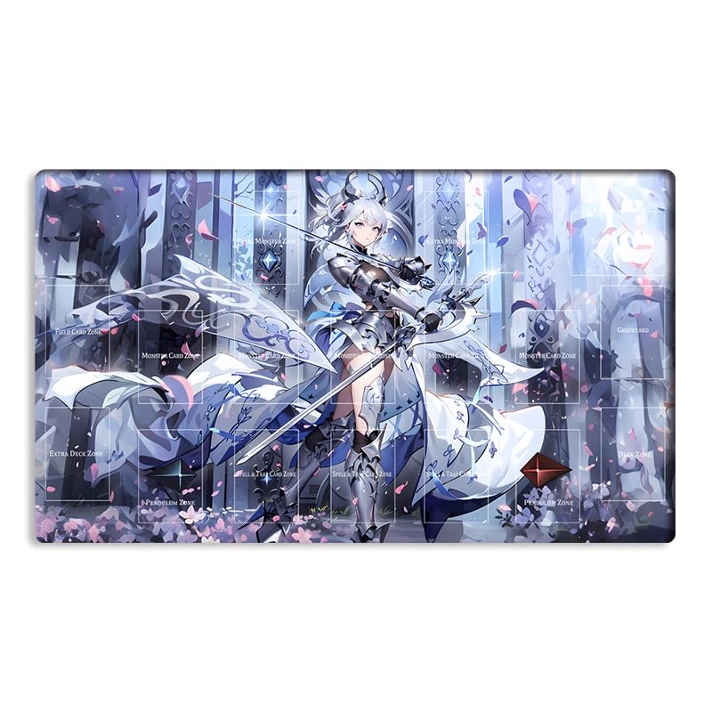 New Mlikemat Playmat Labrynth of the Silver Castle TCG CCG OCG Trading Card Game Mat with Zones + Free Bag (ZD039-319-A)