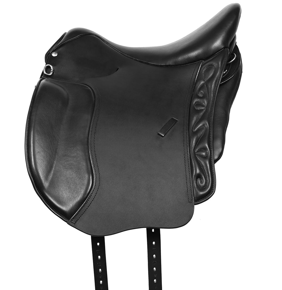 A&M Reitsport Wanderreit Sattel 1126 aus Leder, Schwarz, wechselbares Kopfeisen, Größe:18.5 Zoll