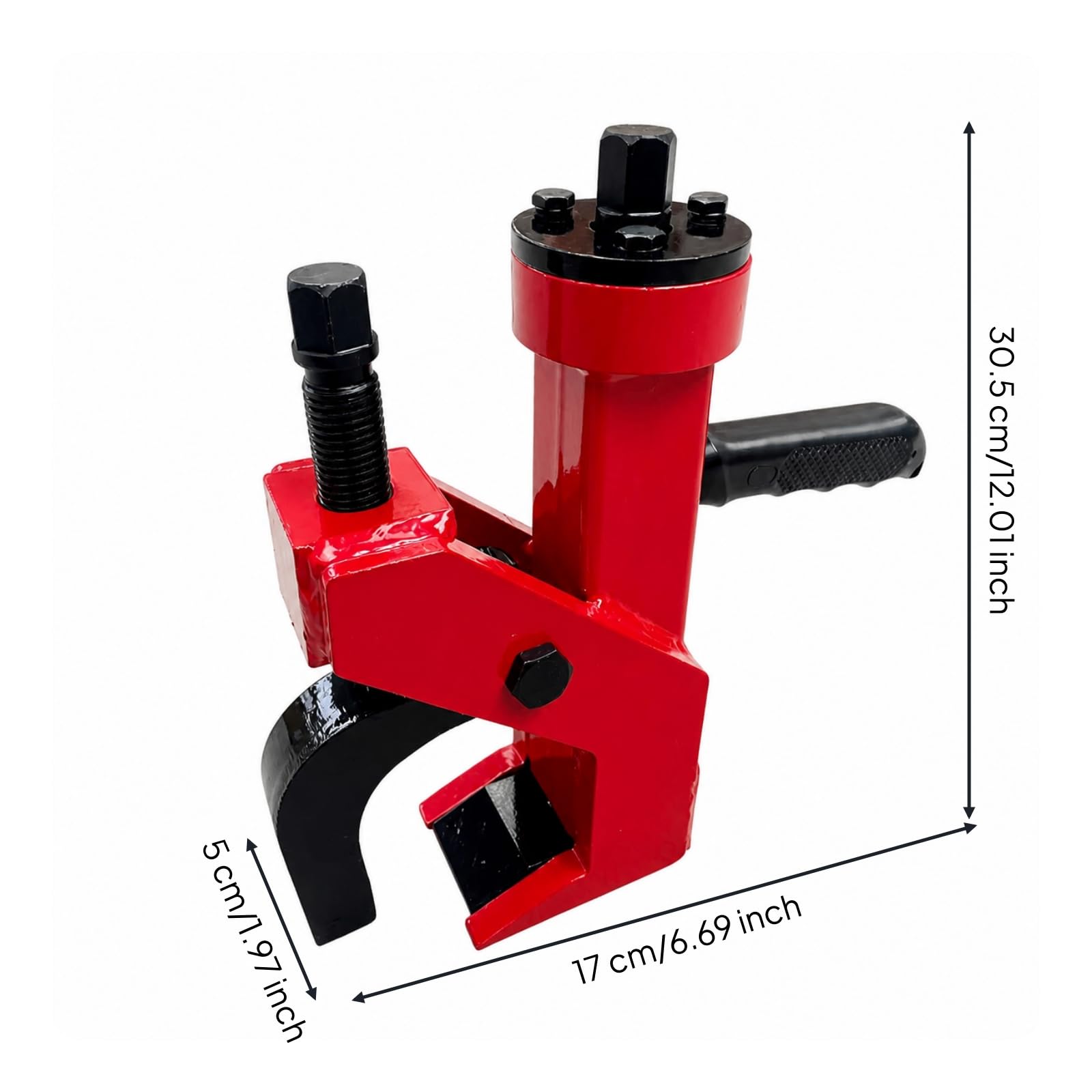 Amagogo Leva per Pneumatici Manuale con Rosso Robusto E Componenti Neri per Rimozione Copertoni in Garages E Laboratori